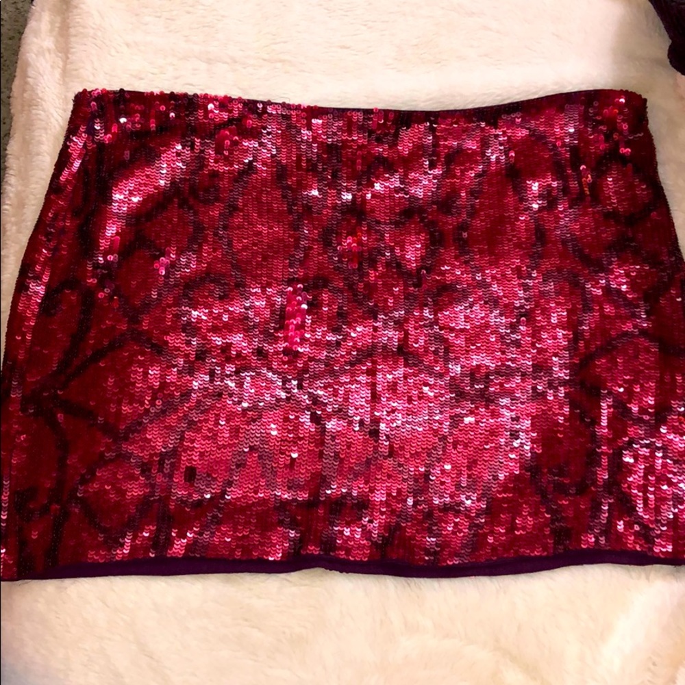 SUPER CUTE HH haute hippie SEQUIN SKIRT